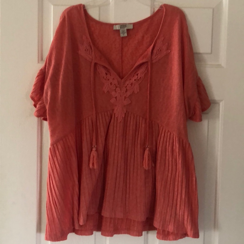 Vintage America Peplum Top